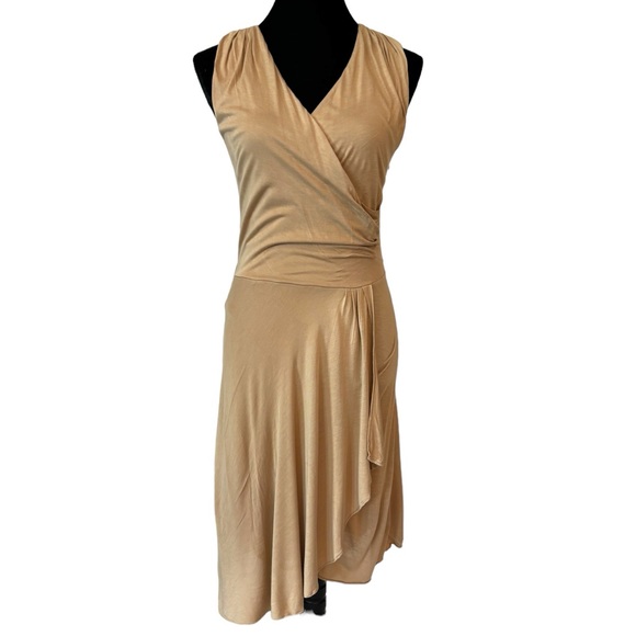 Lauren Ralph Lauren Beige Pleated Dress - Picture 1 of 5
